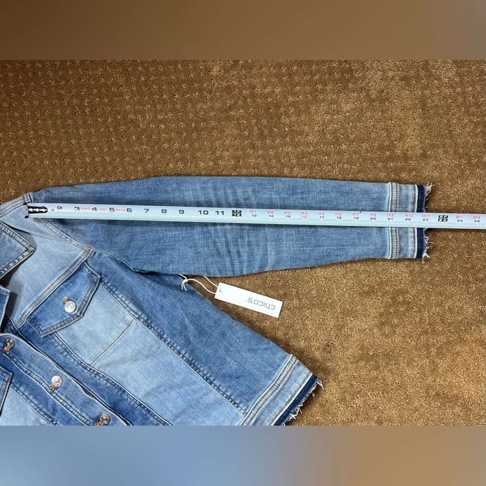 Chico’s women jean jacket - Picture 3 of 13